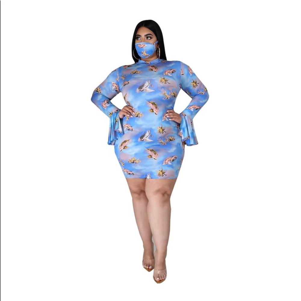 Angel Baby bodycon mini dress